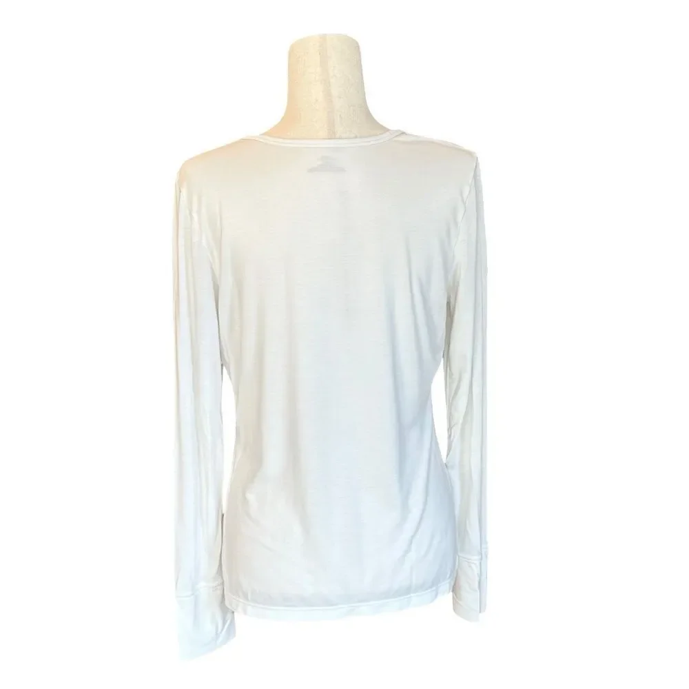 Modern Movement Lightweight Long Sleeve Tee Ivory/Cream Size Large